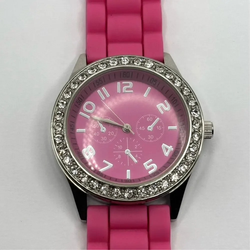 Pink Crystal Darice Men's Watch